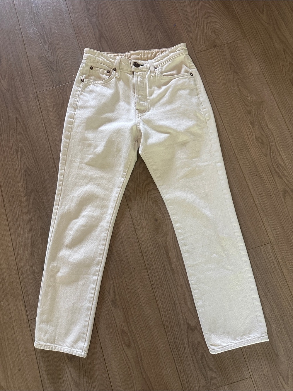 rag & bone women’s Off-White Relaxed Jeans